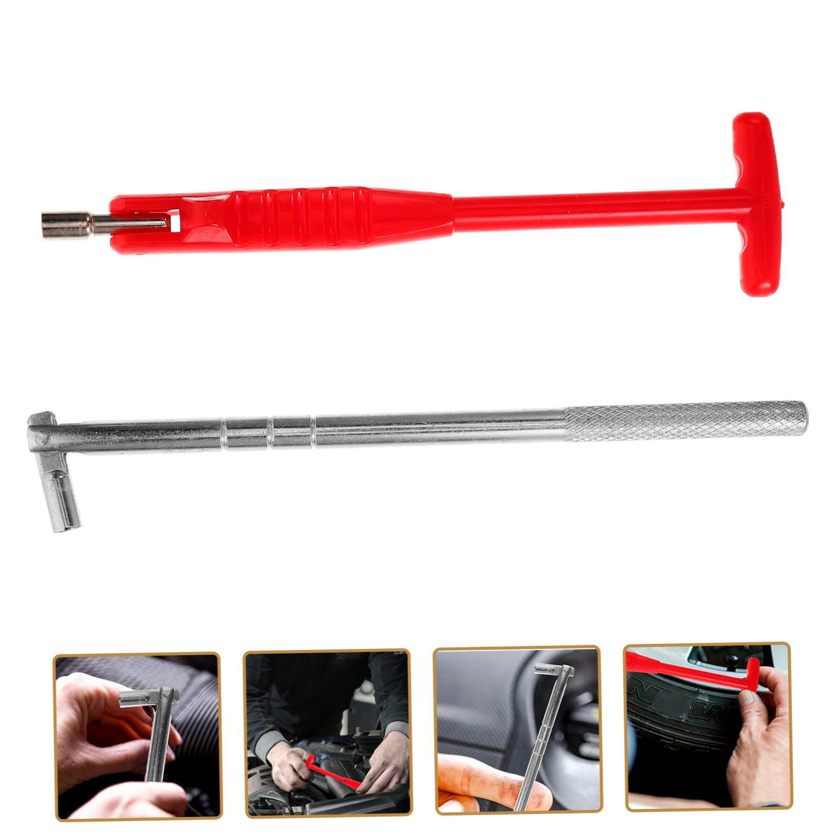 SOIMISS 4 Sätze Ventilkernauszieher Werkzeug Für Reifenreparatur Universelles Ventilwerkzeug Für Auto Und Motorrad Wrench Puller Langlebig Und Leicht Zu Transportieren 2 Stück * 4