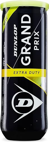 Dunlop Grand Prix - Pelotas de tenis (elige entre servicio extra o servicio regular), 3 latas de pelota en paquetes múltiples (2-24 latas