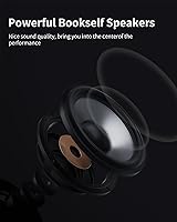 Vista 4 de ANGELS HORN High Fidelity Bluetooth Turntable, Vinyl Record Player with Bookshelf Speakers, Built-in Phono Preamp, Belt Drive 2-Speed, Pitch