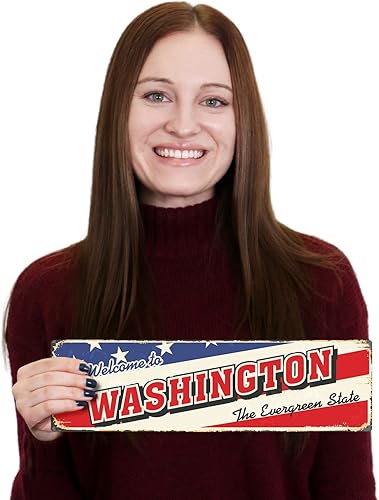 Miniatura 109 de SmartSign Letrero de metal vintage con texto en inglés "The Lone Star State" de 4 x 14 pulgadas, aluminio inoxidable de 40 mil con abrigo Texas