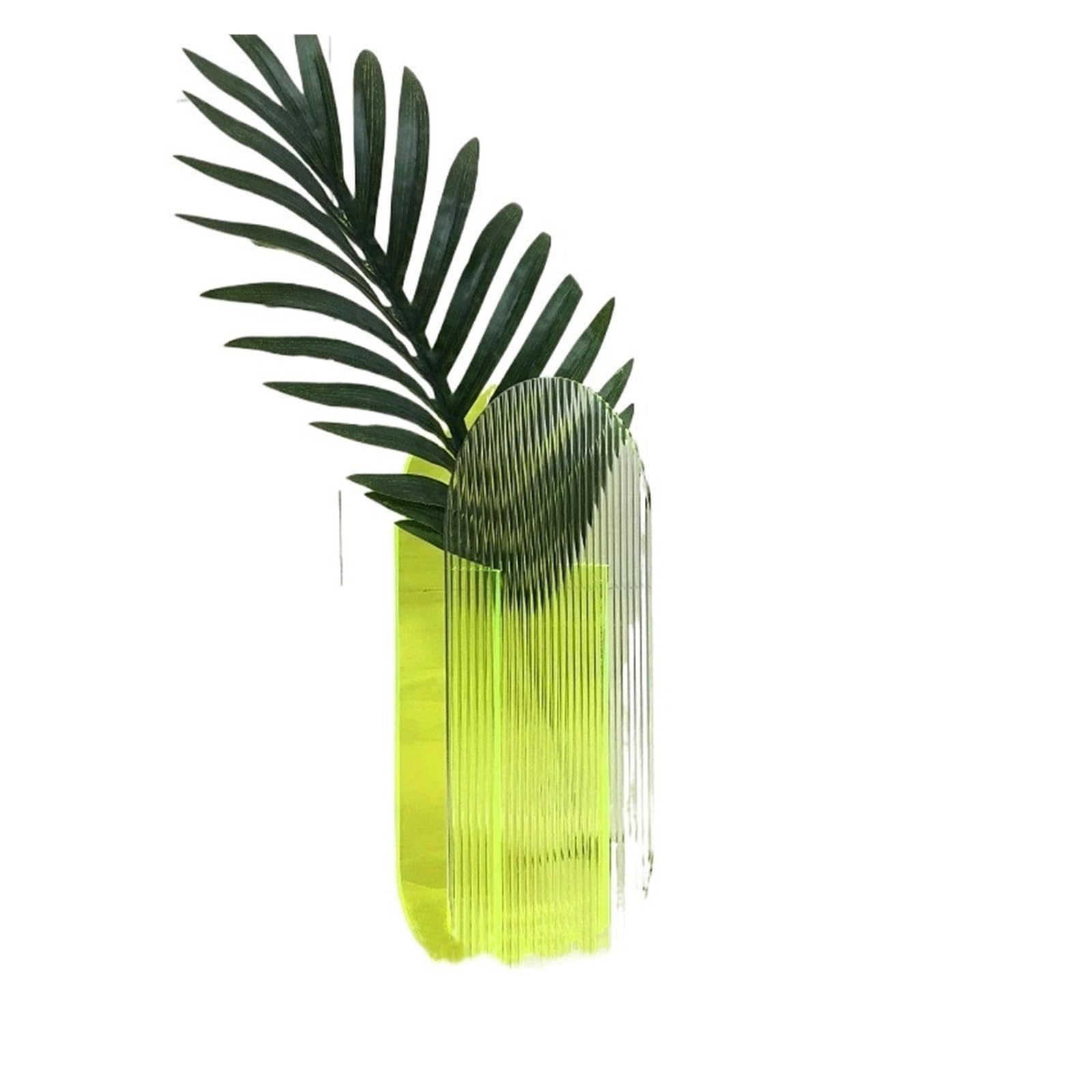 Luoaxinn Light Green Acrylic Vase Acrylic Flower Vase