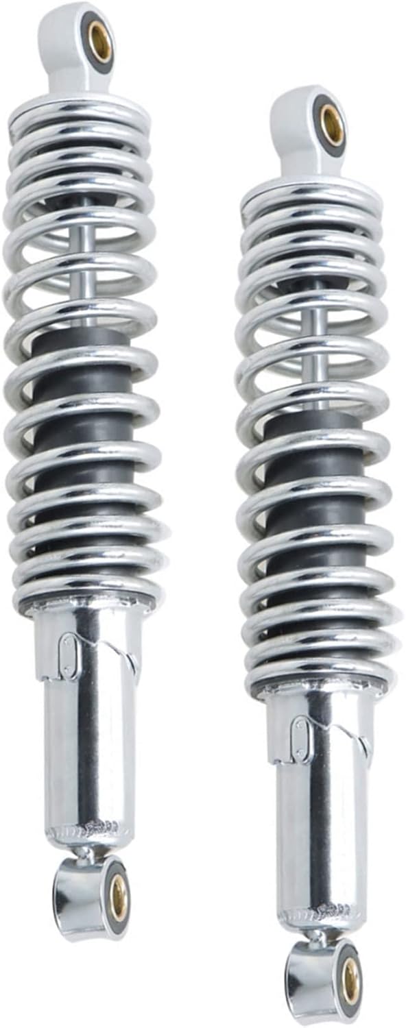 1 Pair 12.5 320mm Motorcycle Universal Rear Shock Absorbers Replacement for Suzuki Yamaha Sportster XL883 1200 90cc 110cc 125cc 150cc Dirt Bike Go Kart Sliver