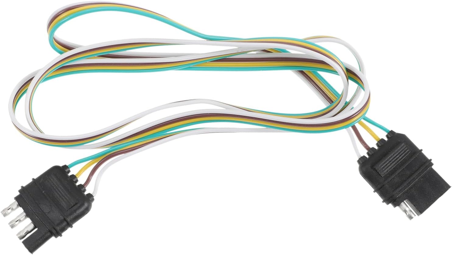 ULTECHNOVO Pin Connector Trailer Wiring Harness Trailer Light Wire for Easy Installation with Color-Coded Wires Fit for Boat Rv ATV