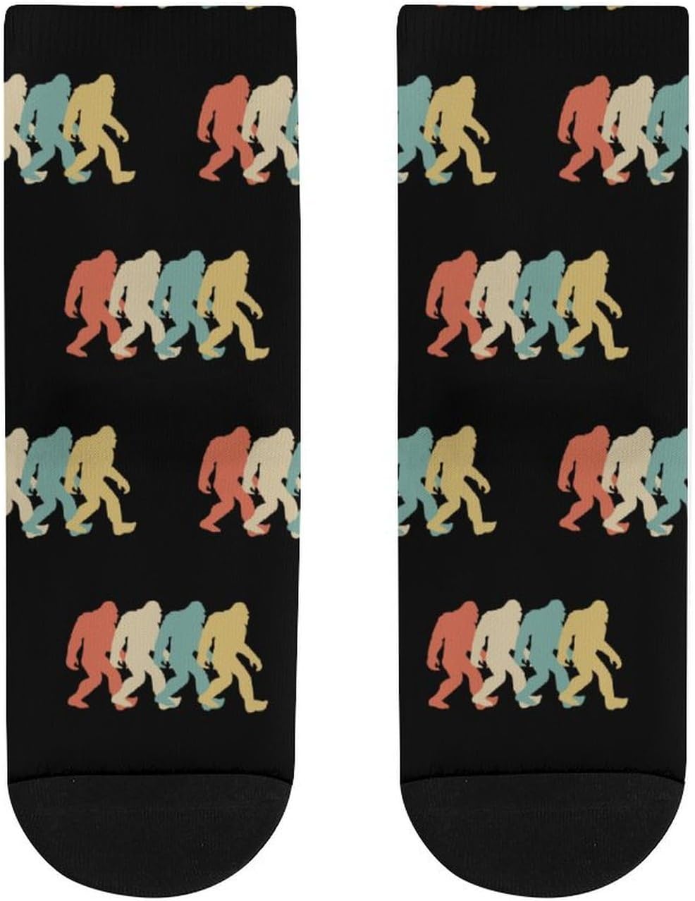 Vintage Bigfoot Sasquatch Knee High Socks Athletic Long Stockings Sport Casual Crew Tube Sock Boot