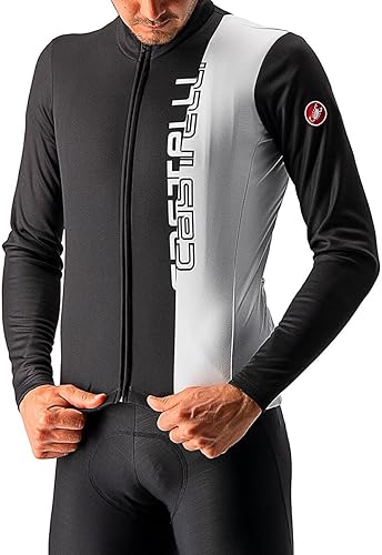 Miniatura 4 de CASTELLI Traguardo Jersey FZ, Negro claroblanco, XXL