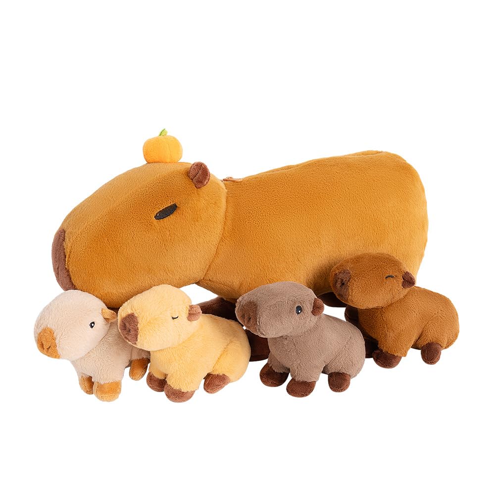 Buy OUOZZZ Capybara Stuffed Animals with Babies Inside 14.5" Capybara