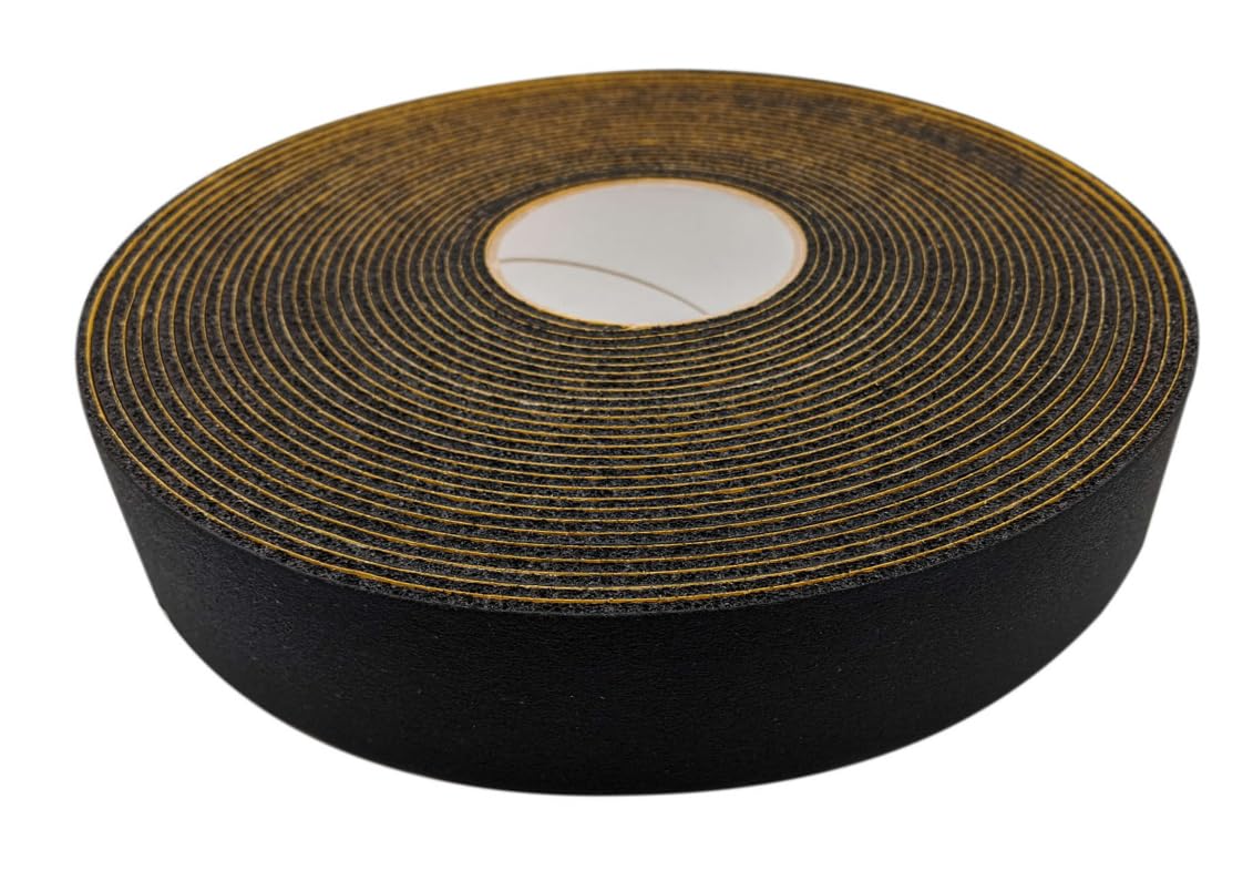 Cinta autoadhesiva de caucho de 3 mm de grosor, 50 mm hasta 100 mm de ancho, 15 m de largo, para calefacción, ventilación y aire acondicionado, resistente al calor (50 mm x 3 mm x 15 m)