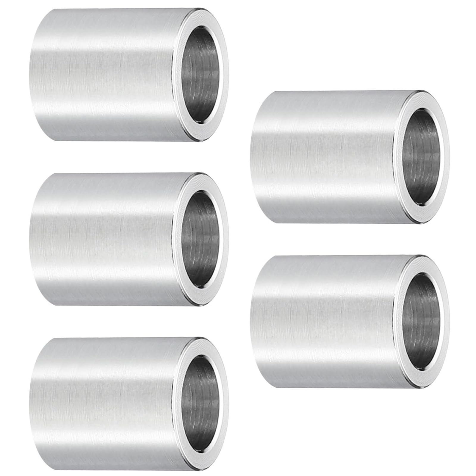 TOP-VIGOR 5Pcs M8 Aluminum Spacer, 8.2mm ID x 12mm OD x 15mm Length Metal Spacer