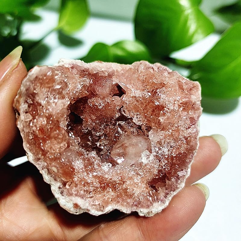 Amazon.co.jp: ナチュラルピンクアメジスト石水晶原石ジオード