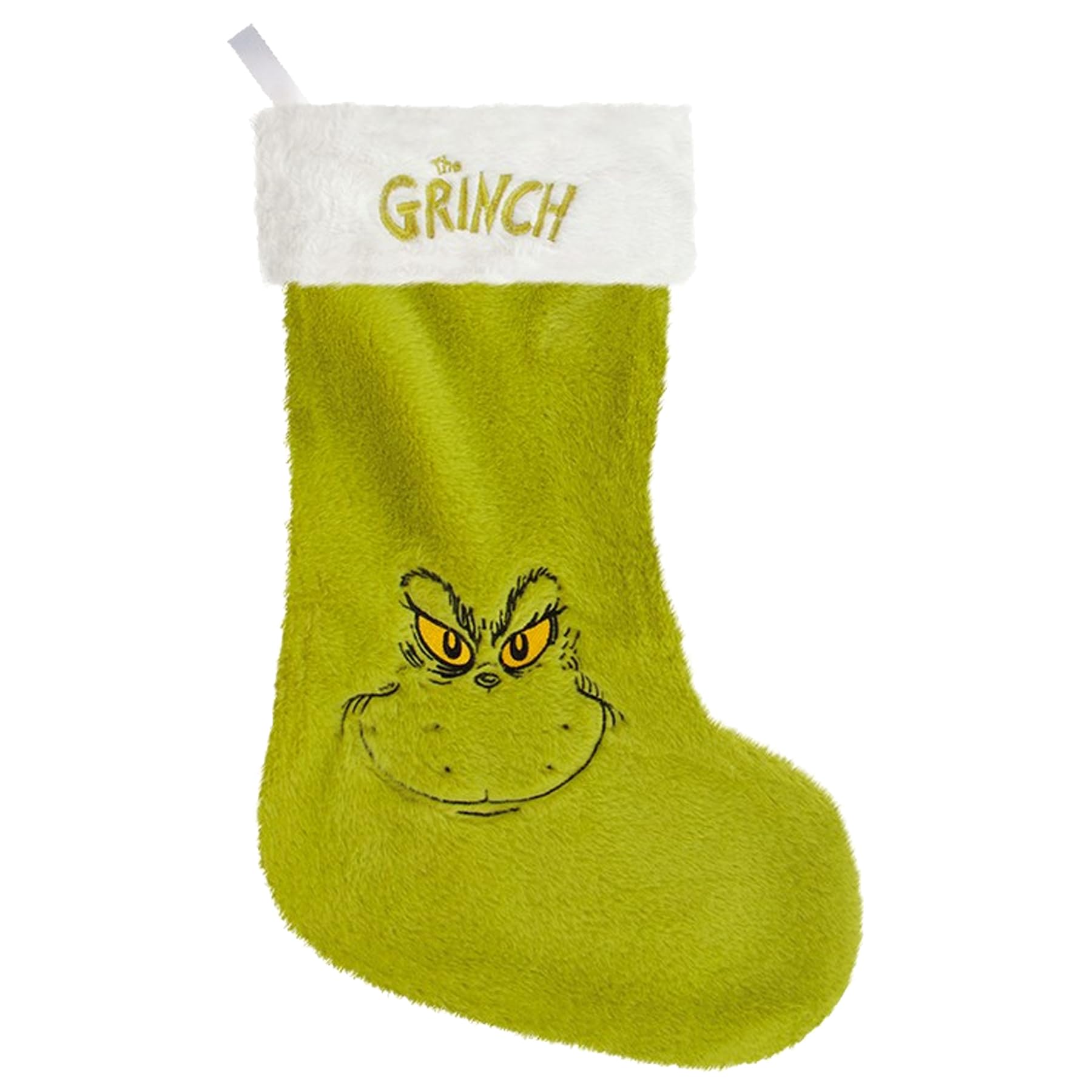 Pms Green The Grinch Christmas Stocking Dr. Seuss 60Cm Plush Xmas Stocking