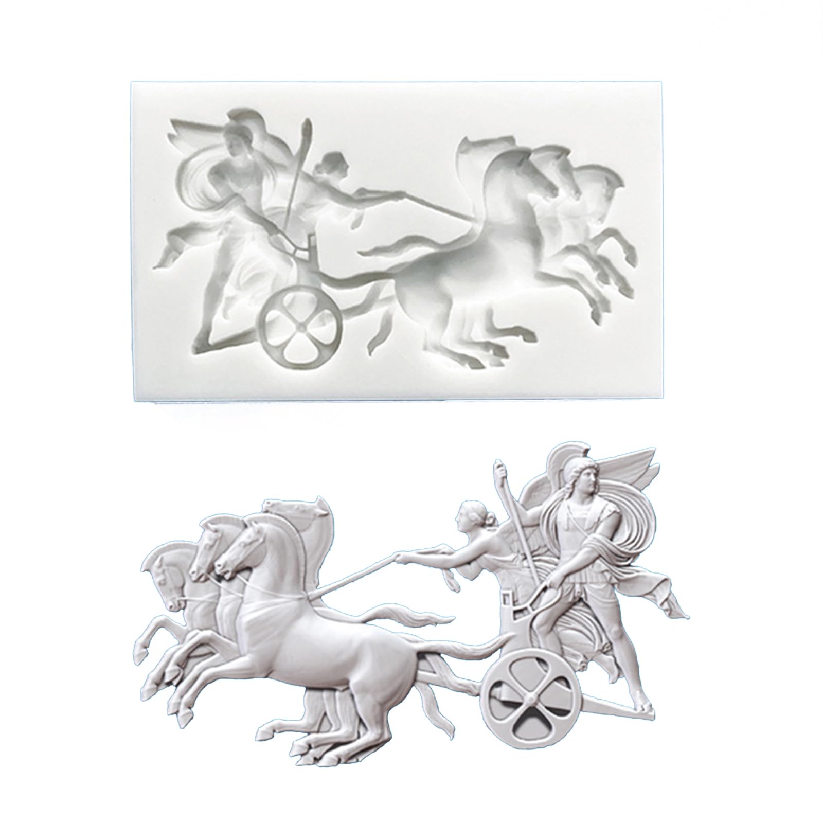 COOLHOOD Angel Embossed Baking Molds Silicone for Easy Releases Chocolate Fondant Craft Projects Angel Relief Pendants Silicone Molds
