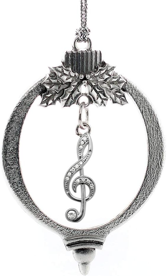 Inspired Silver – Musical Note – Silver Christmas Ornament – Unique Charm Christmas Tree Ornament – Holiday Hanging Decoration