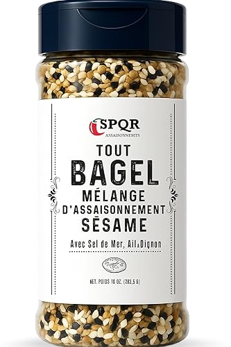 Miniatura 9 de Mezcla de condimentos Everything Bagel Original XL 10 onzas. Deliciosa mezcla de sal marina y especias, ajo seco picado y hojuelas de cebolla.