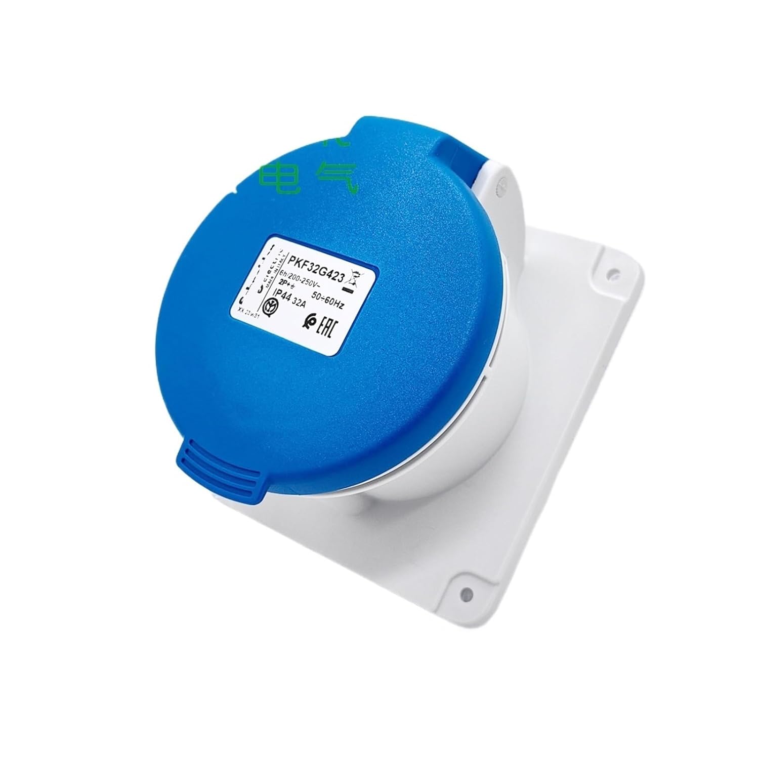 PKX32M423 Three-core 32A Mobile Straight Industrial 2P+E Single-Phase 220V(Concealed Straight Socket)