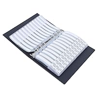 Vista 7 de 0201 Libro de muestras de resistencias SMD, kit de resistencia de 170 valores 50 cada uno 1% de precisión en estuche de libro de almacenamiento