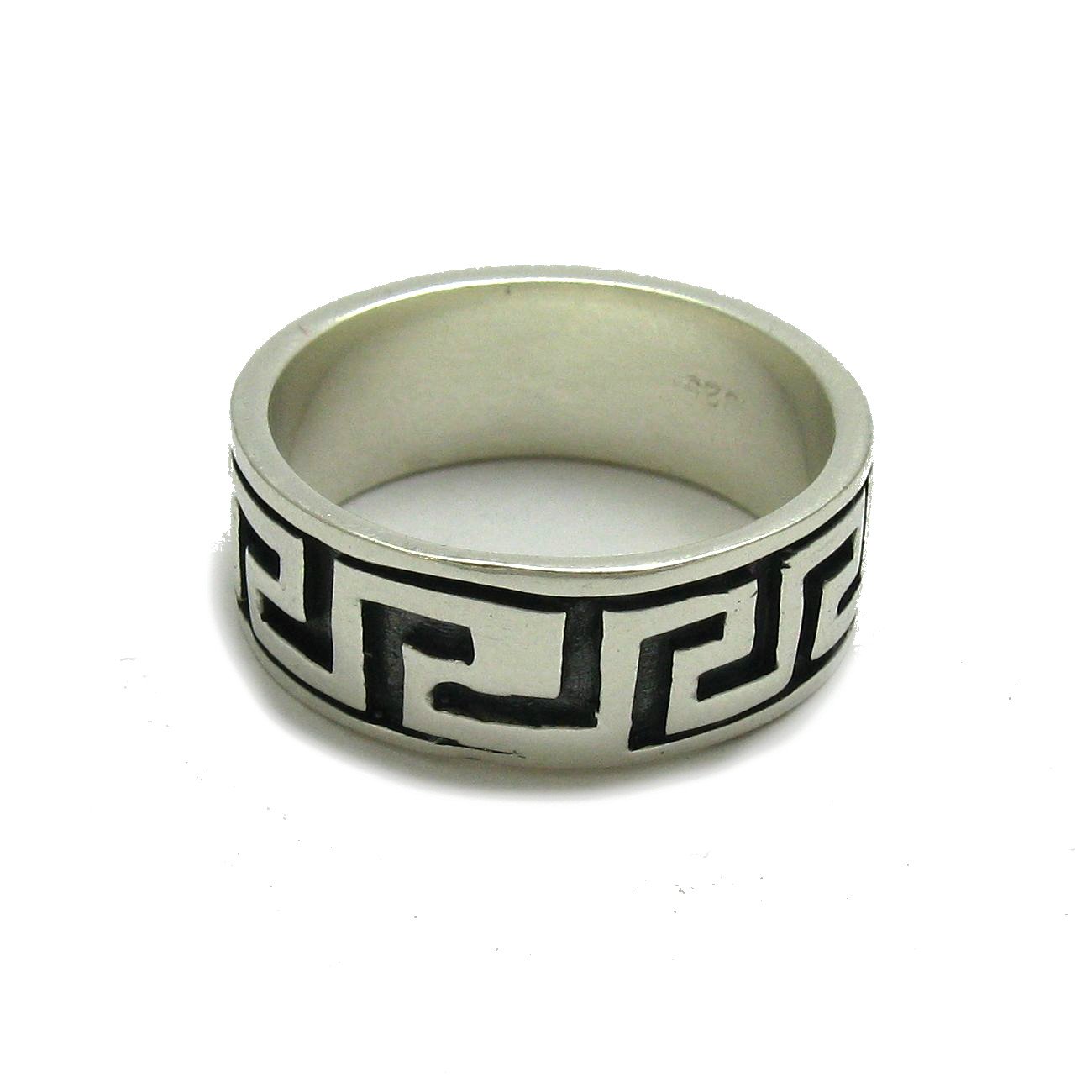 Sterling silber ring Mäander solide 925 Empress Größe 47-75 R000058
