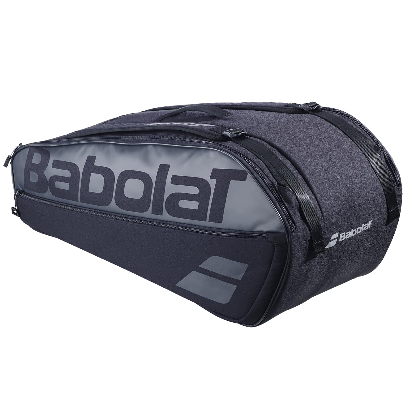 Babolat, borsa sportiva per racchette modello Cross Court, capacità 65 litri, nero, ultra resistente, due scomparti principali, tre tasche accessori, porta schienale, materiale idrorepellente