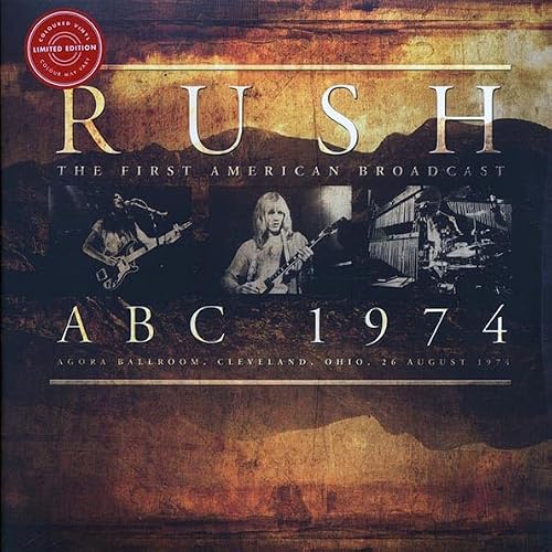 Album Art for RUSH : ABC 1974 - NEW SEALED LTD EDITION COLORED DOUBLE VINYL LP by Rush