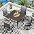 LEVELEVE 5 Piece Outdoor Patio Dining Set with 4 Swivel Dining Chairs & 1 Large Square Dining Table,Bistro Furniture Set for Lawn, Garden, Deck, Backyard and Porch