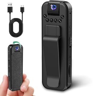 Mini Action Cam POV 1080P,Action Camera,Body Camera Mini,Bodycam Körperkamera mini mit Audio- und Videoaufnahme,Kleine Bodycam Körperkamera Überwachungskamera für Reisen, Outdoor - Amazon product rated Grade A