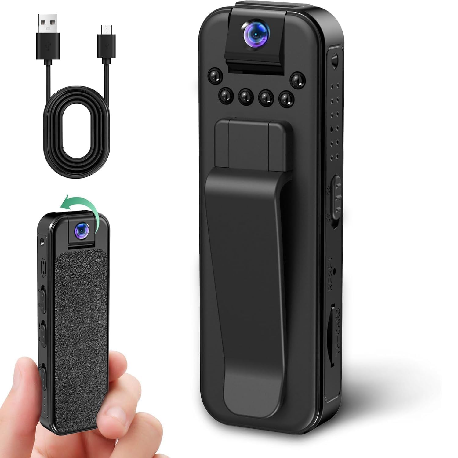 mini camere da corpo 1080p audio video per viaggio attività outdoor