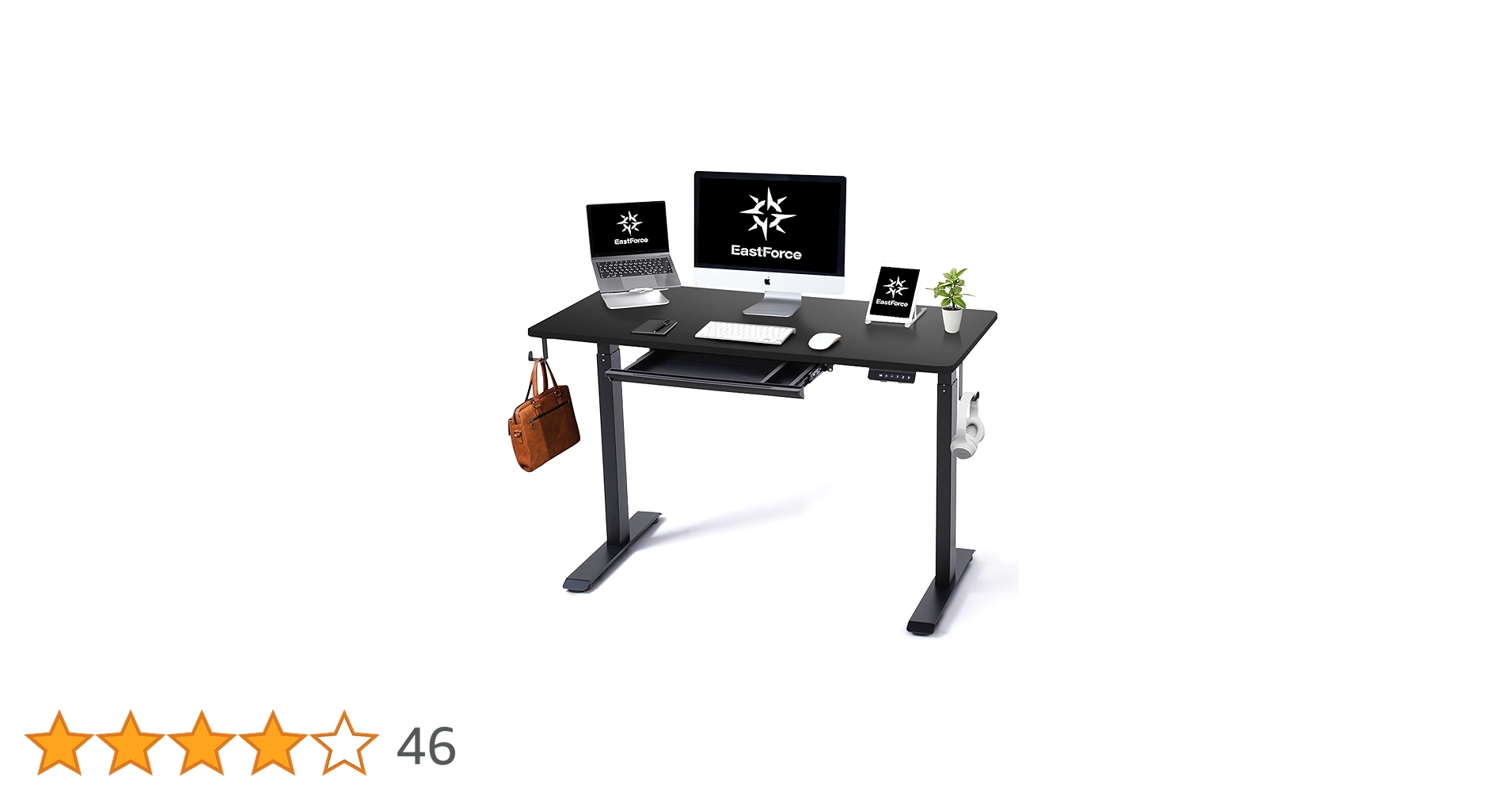 EastForce 昇降デスク電動 幅120×奥行60 引出付メモリーロック機能 Amazon.co.jp: EastForce 昇降デスク 電動 幅120×奥行60 引出し付き