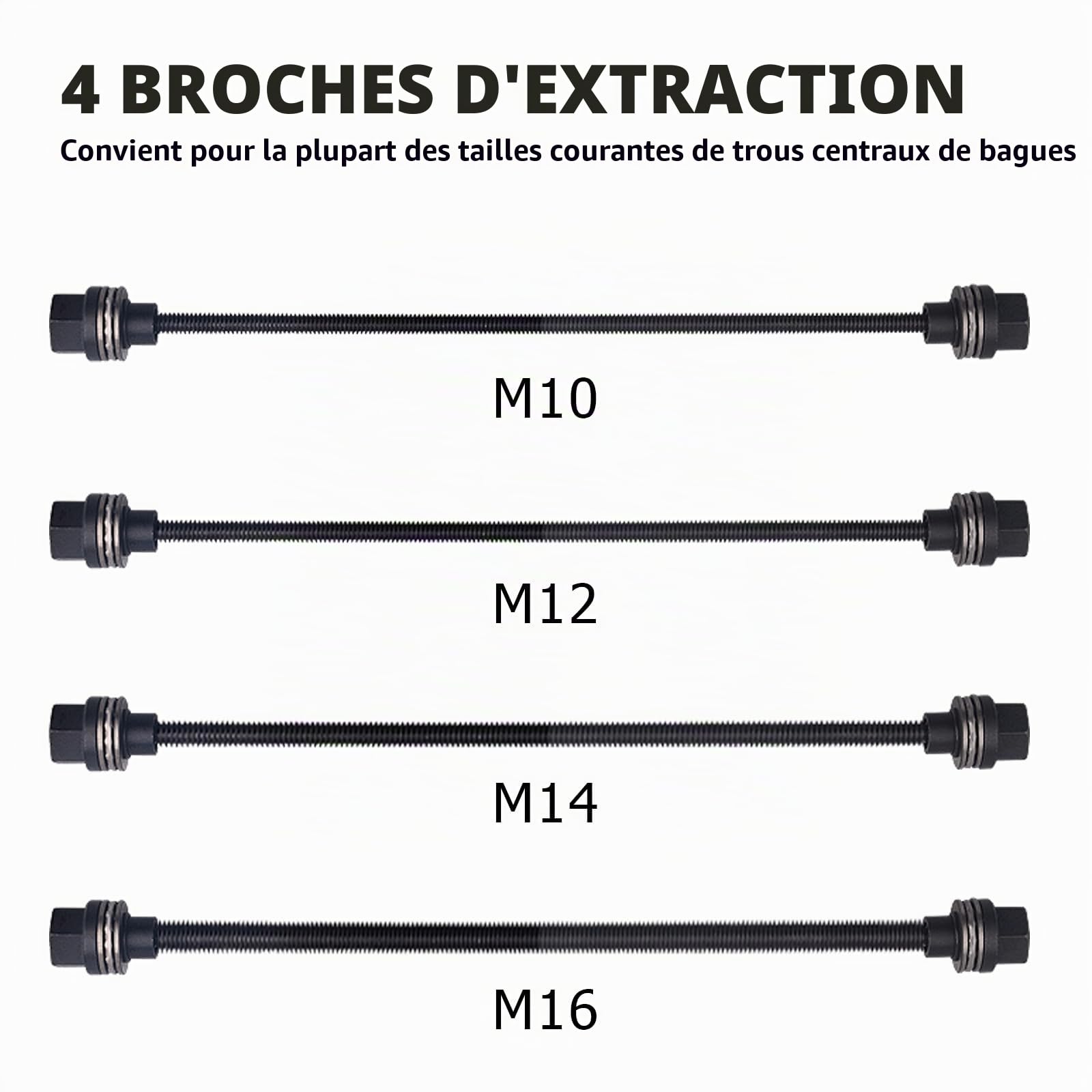 DAYUAN Kit de 28 Manchons de Presse Professionnels pour Retirer Les bagues et Les Joints de roulements – Rouge