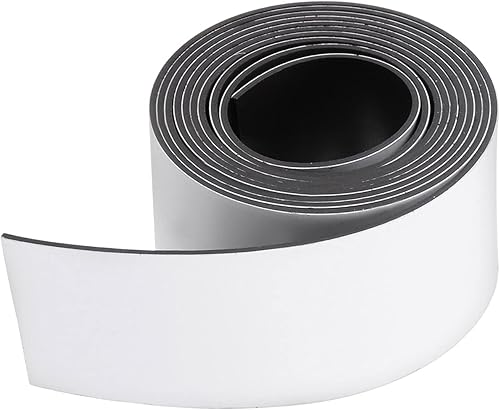 Cinta magnética de borrado en seco, cinta magnética reutilizable, etiquetas adhesivas en rollo para pizarras blancas, refrigerador y manualidades 1