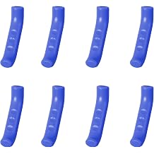 4Pairs Silicone Brake Lever Grip Covers, Anti-Slip & Shock-Absorbing Handle Protector Sleeves for Mountain Road Bike, BMX, MTB, Universal Fit Cycling Accessories Blue