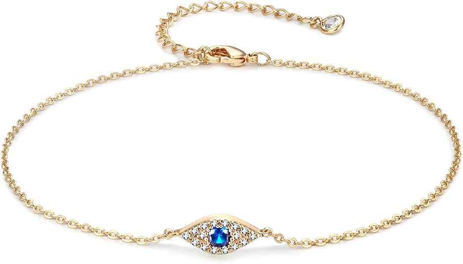 LOYATA Dainty Ankle Bracelet, 14K Gold Plated Tiny Bead Anklet Dainty White Cubic Zirconia Cross Tassel Foot Chain Cute Lucky Moon Evil Eye Foot Jewelry Boho Anklets for Women LOYATA Dainty Ankle Bracelet, 14K Gold Plated Tiny Bead Anklet Dainty White Cubic Zirconia Cross Tassel Foot Chain Cute Lucky Moon Evil Eye Foot Jewelry Boho Anklets for Women