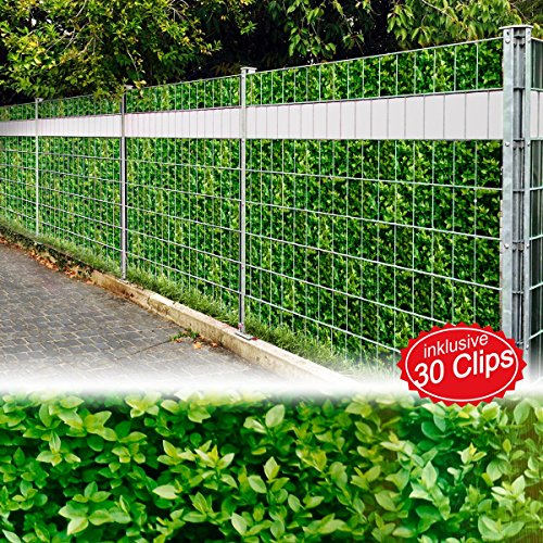 Preisvergleich Produktbild BRAST Sichtschutzfolie Motiv Buchshecke 1er Set = 35m