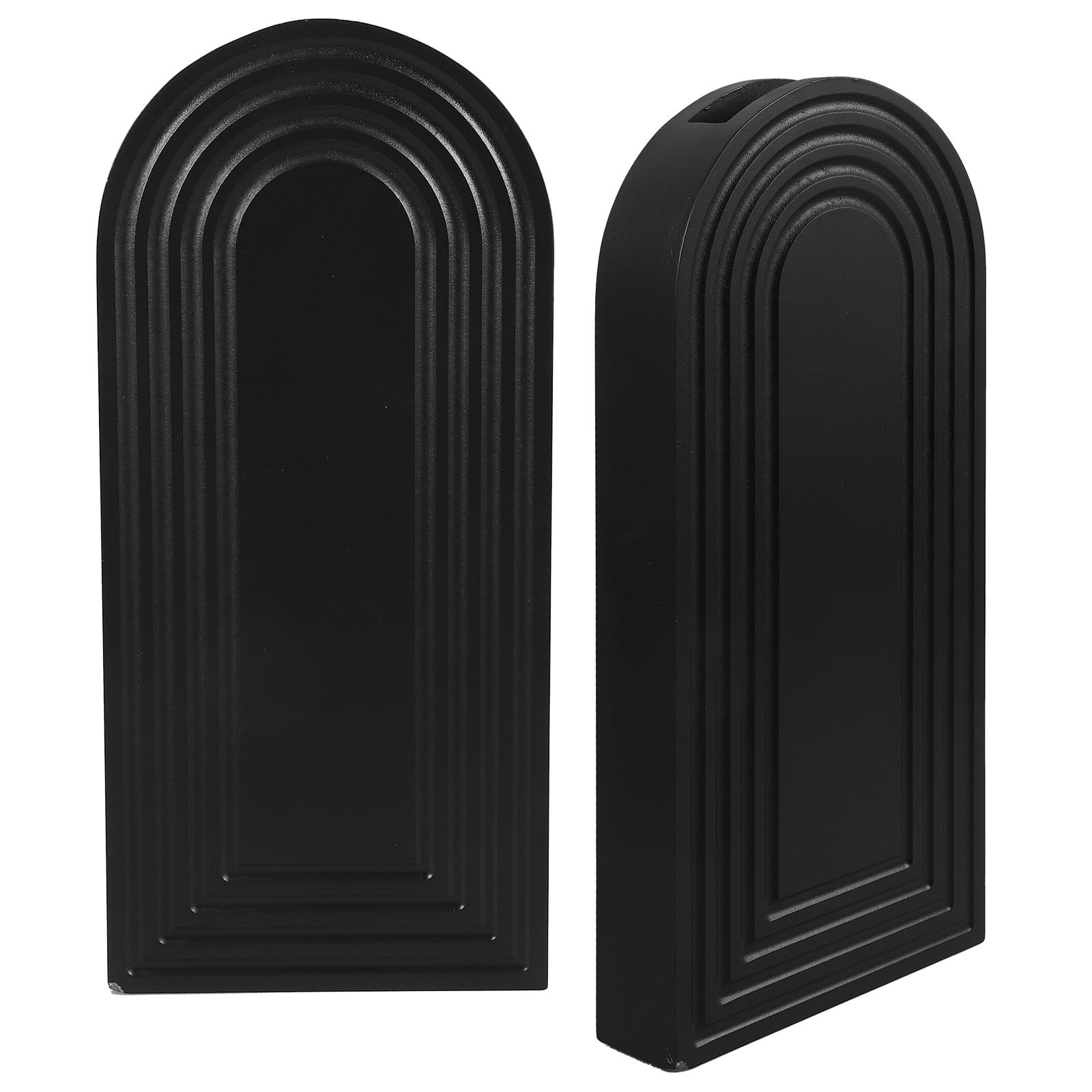 Vase mural en bois foncé haut de gamme structure solide suspendue lot de 2