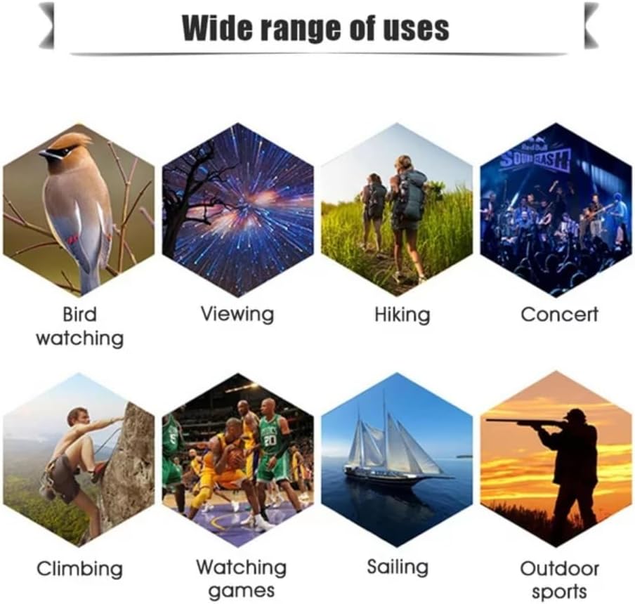 Miniatura 8 de Binoculares de 30 x 60, pequeños prismáticos compactos de viaje para adultos y niños, mini prismáticos de bolsillo para conciertos, ópera, deportes,