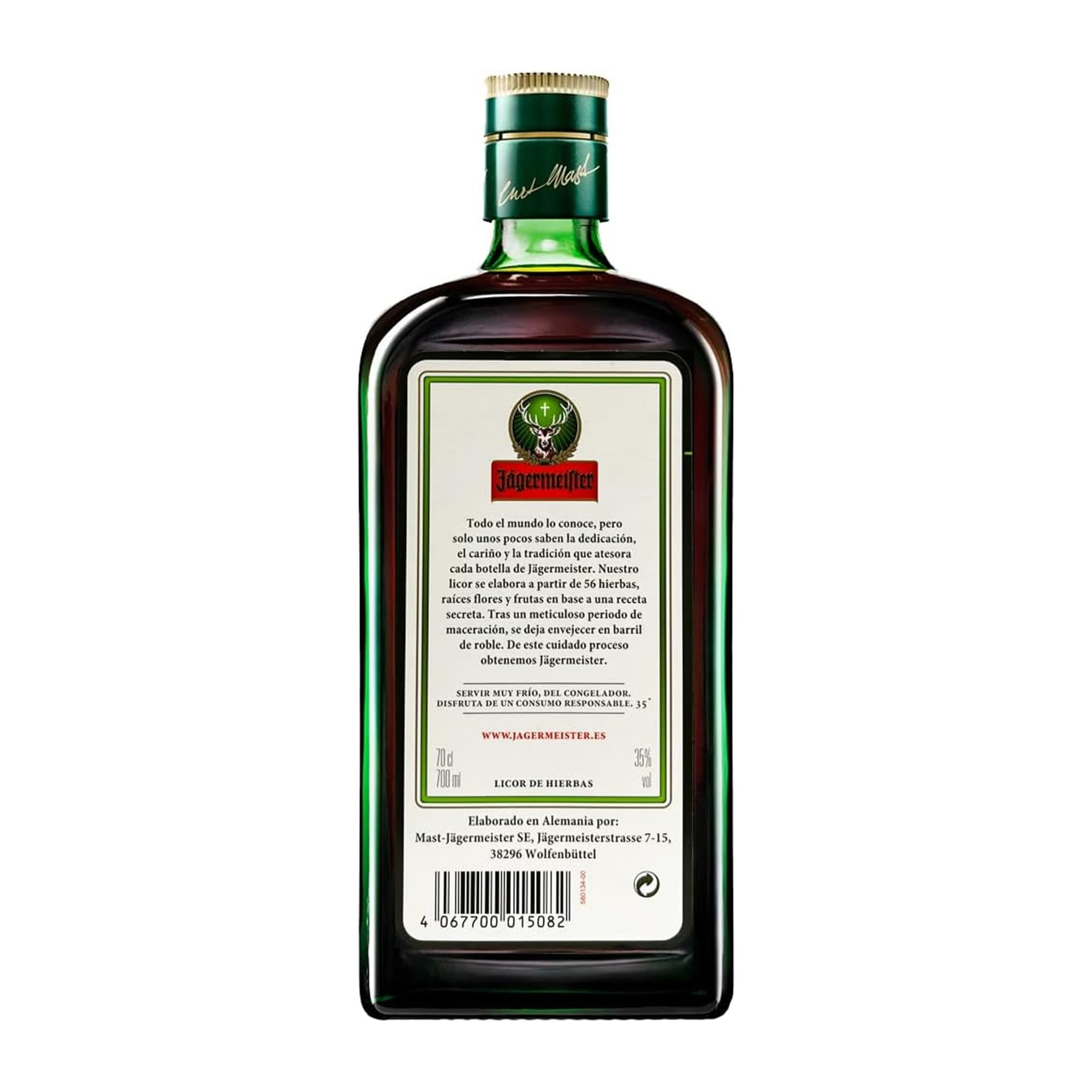 JÄGERMEISTER - Licor de Hierbas 700 ml, con 56 Ingredientes Naturales
