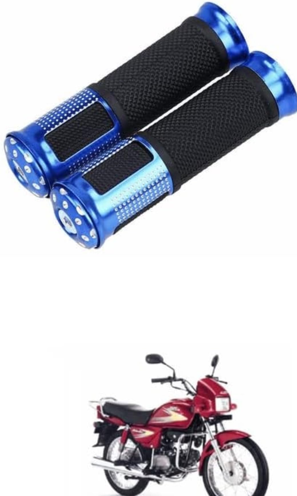 Handle grip Handle Bar Grip For Universal For Bike, Bajaj, Hero Pulsar 150, Pulsar, Splendor NXG, Splendor, Universal For Bike, Platina (Pack of 2)-image-39