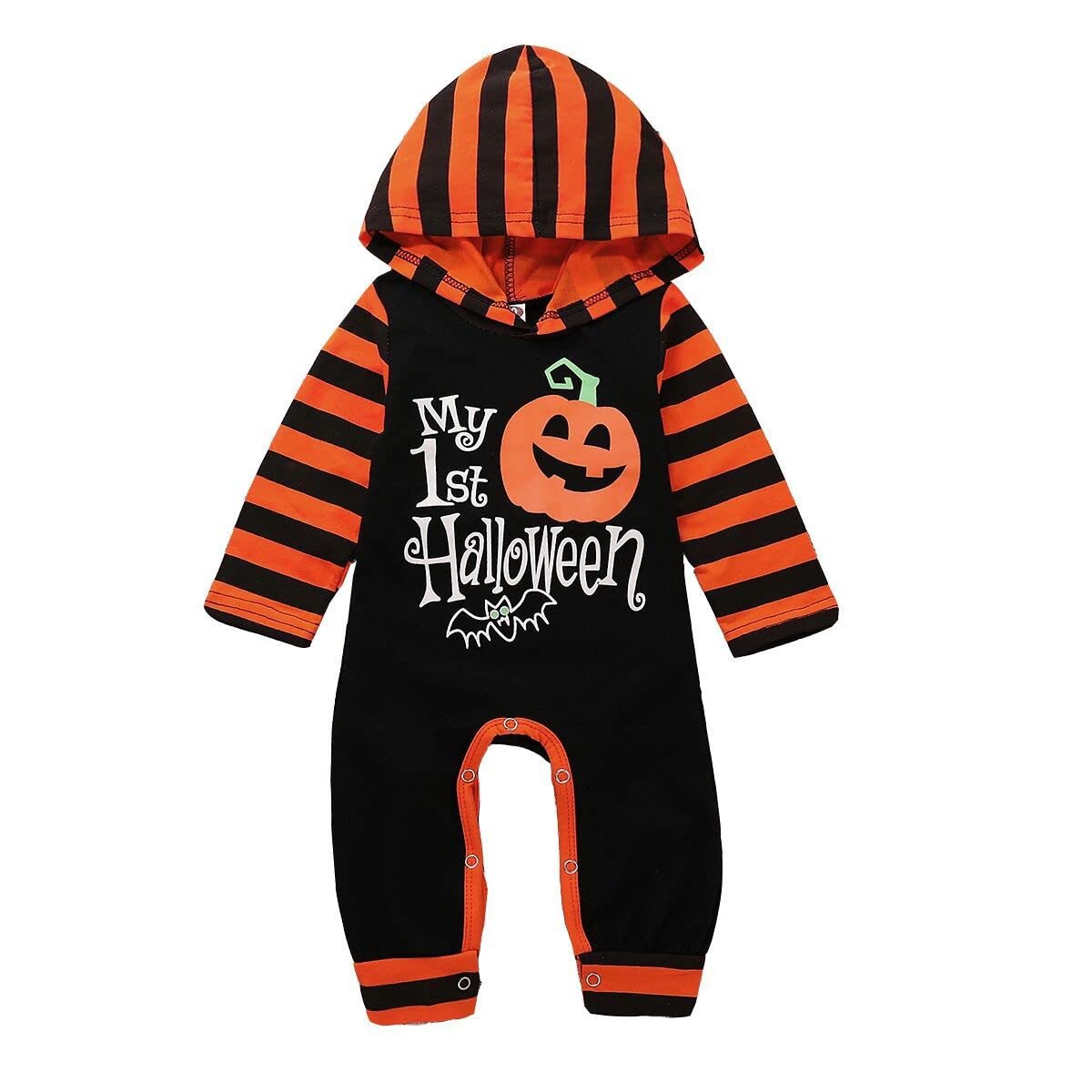 Hifot Disfraz Calabaza Bebe,Disfraz Halloween Bebe Niña Niño Infantil Disfraces Mono Ropa Recien Nacido Calabaza Halloween