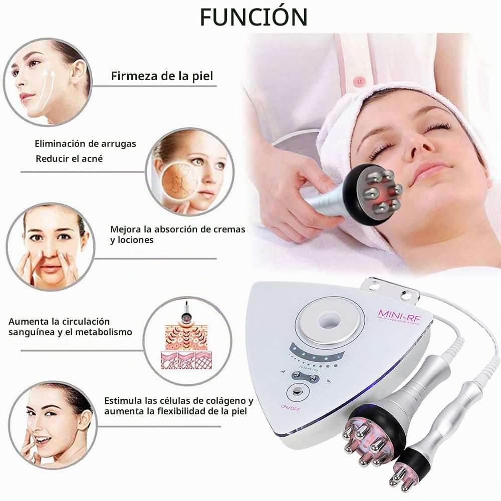 Máquina de cavitación 40K 2 en 1, Instrumento de Radiofrecuencia Para Adelgazar y Esculpir el Cuerpo - Cuidado de la Piel y Belleza Facial Multifuncional para Esculpir Curvas