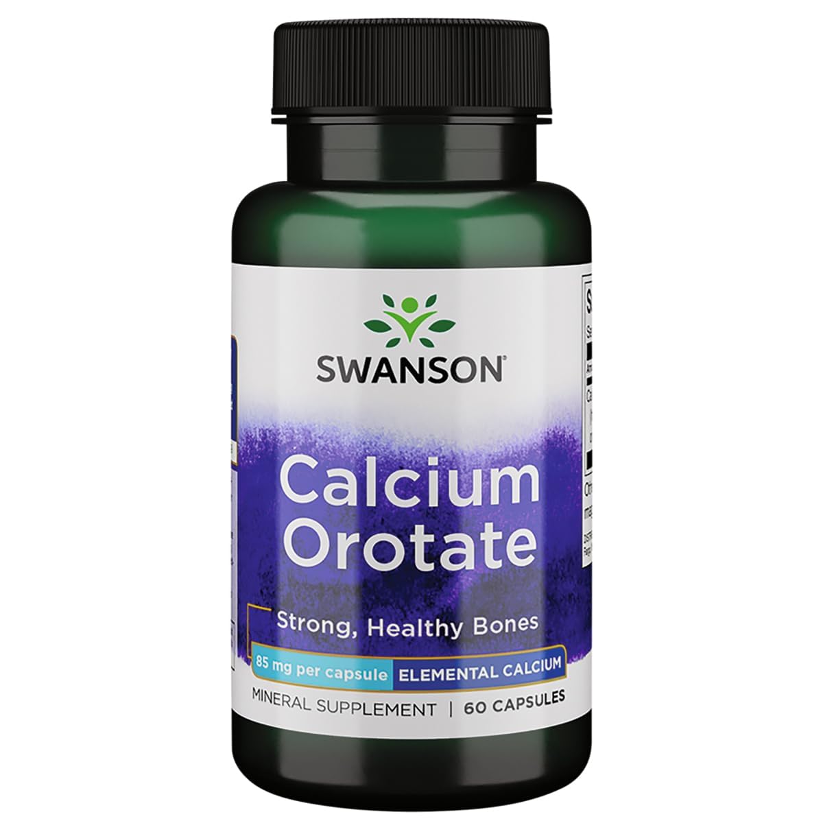 Swanson Calcium Orotate 85 Milligrams, 60 Capsules 60 Count (Pack of 1)