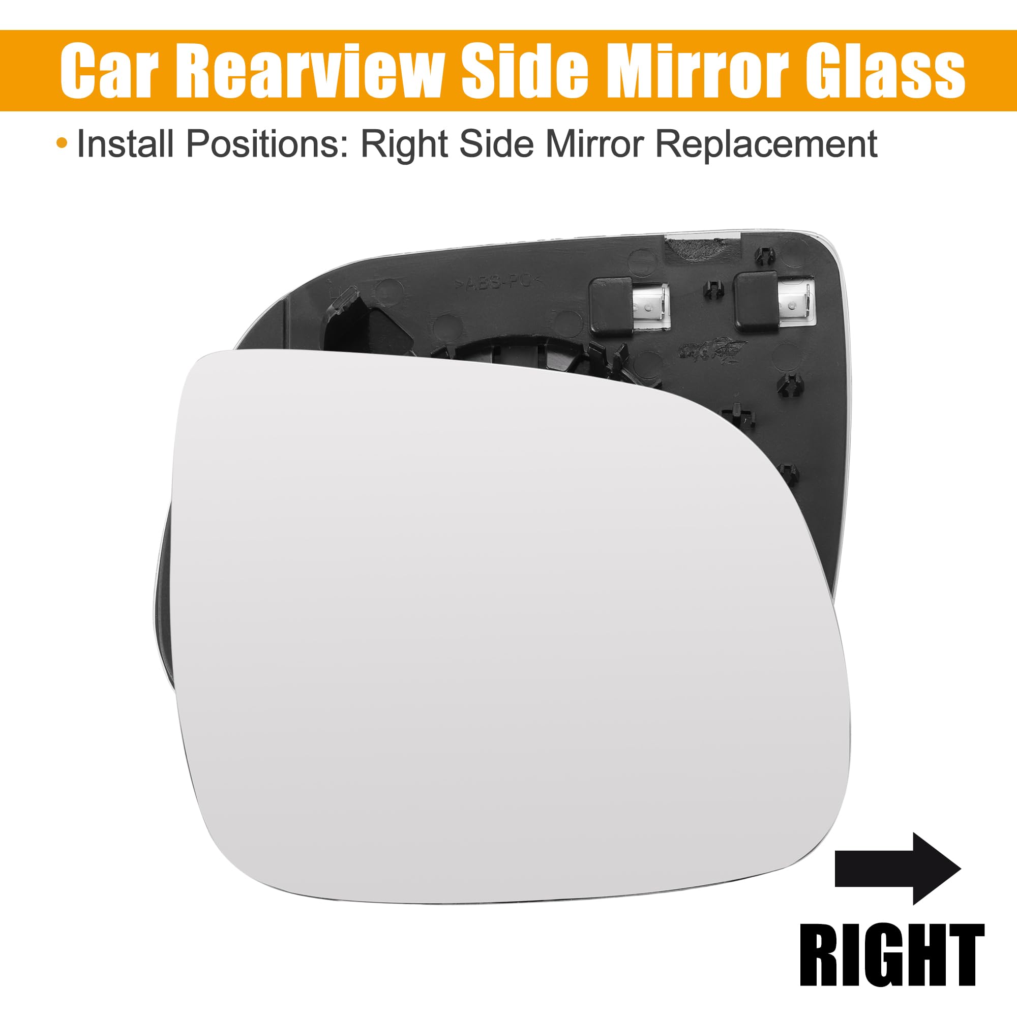 X AUTOHAUX Heated Mirror Glass With Backing Plate - Right Side For Audi Q5 Q7 SQ5