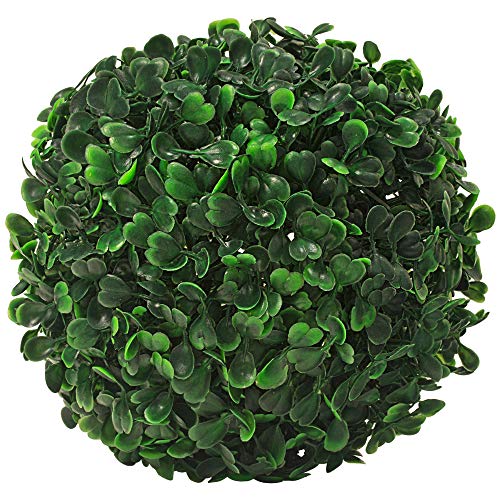 Decovego Künstliche Buchsbaumkugel, hochwertige Kunstpflanze, Ø 18 cm, Deko für Wohn- & Büroräume, Pflegeleichte Dekokugel mit realistischem Look