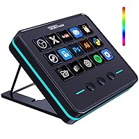 Vista 1 de VSDINSIDE Macro Keypad, Stream Controller Deck Gaming Streaming Shortcut Keyboard, 18 Programmable Keys Customizable Visual AI Pad USB Soundboard