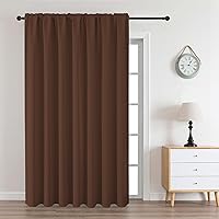 Vista 86 de CUCRAF - Cortinas opacas beige de 45 pulgadas, juego de 2 paneles con bolsillo para barra, cortinas para oscurecer dormitorios y sala de estar