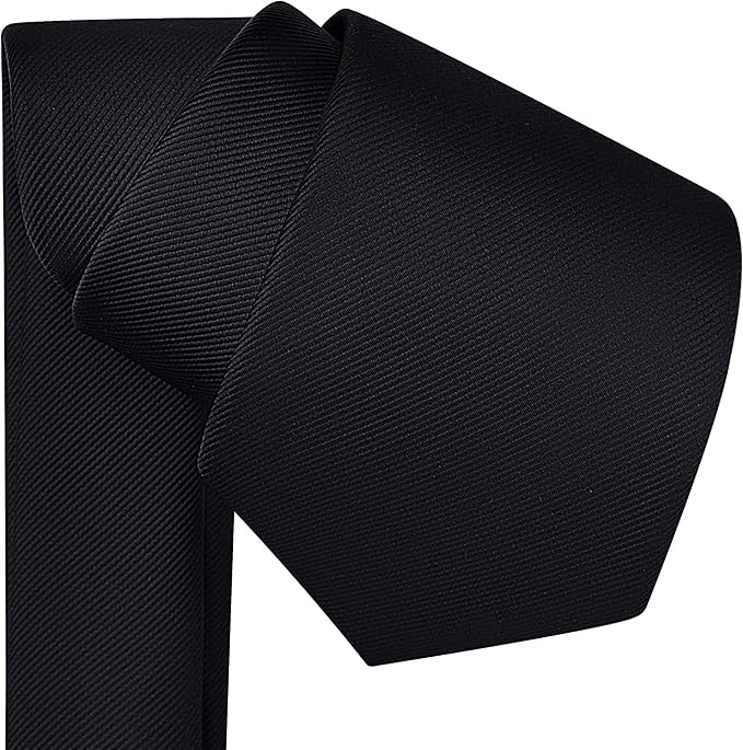 Image of Young Arrow Premium Microfiber Matte Finish Necktie for Men - Solid Formal Tie for Office, Wedding, Party, Groom & Groomsmen