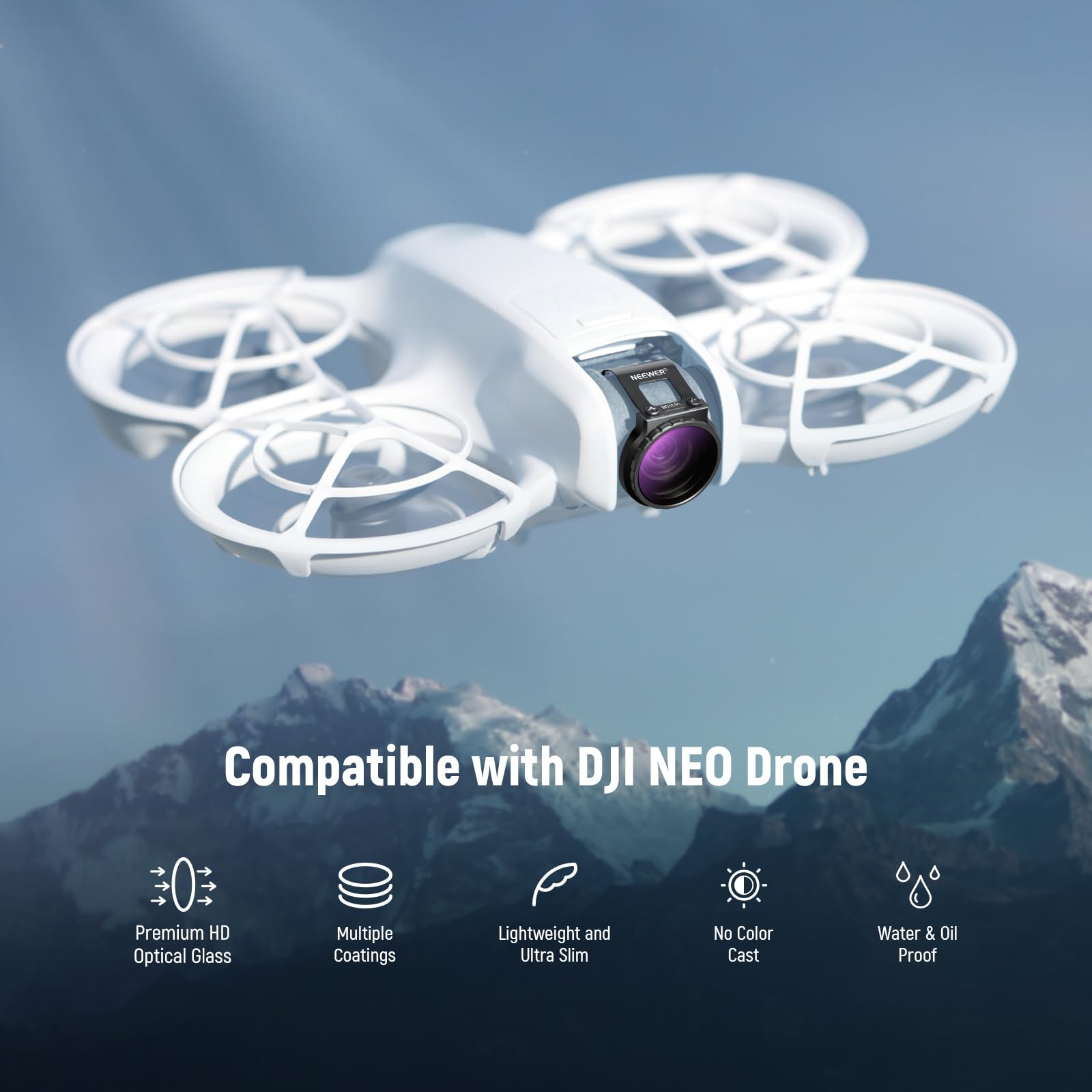 Filtro ND/PL 4 pezzi compatibili DJI Mavic - FL-N29 - Dettaglio