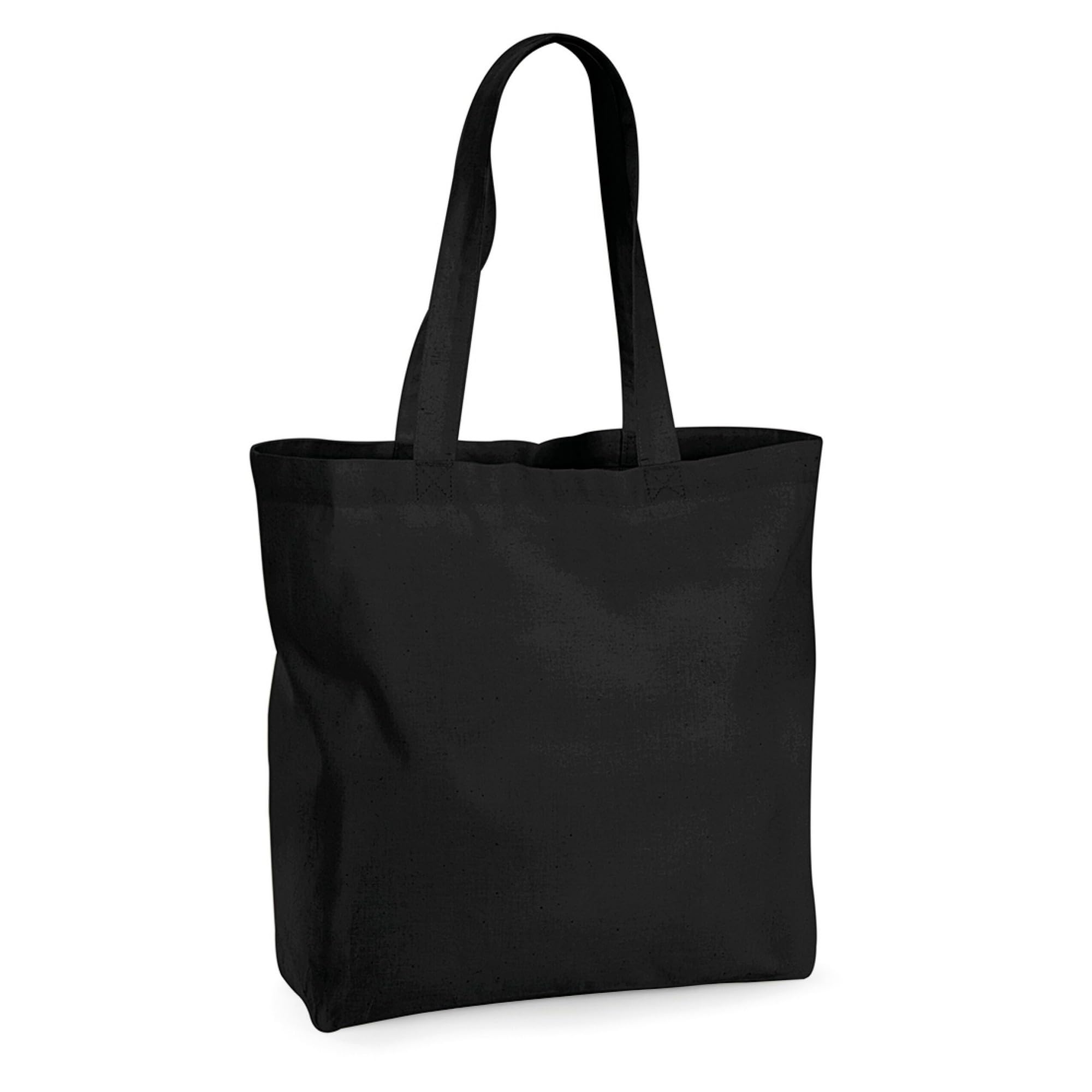 Westford Mill W265 Organic Premium Cotton Maxi Tote - Black