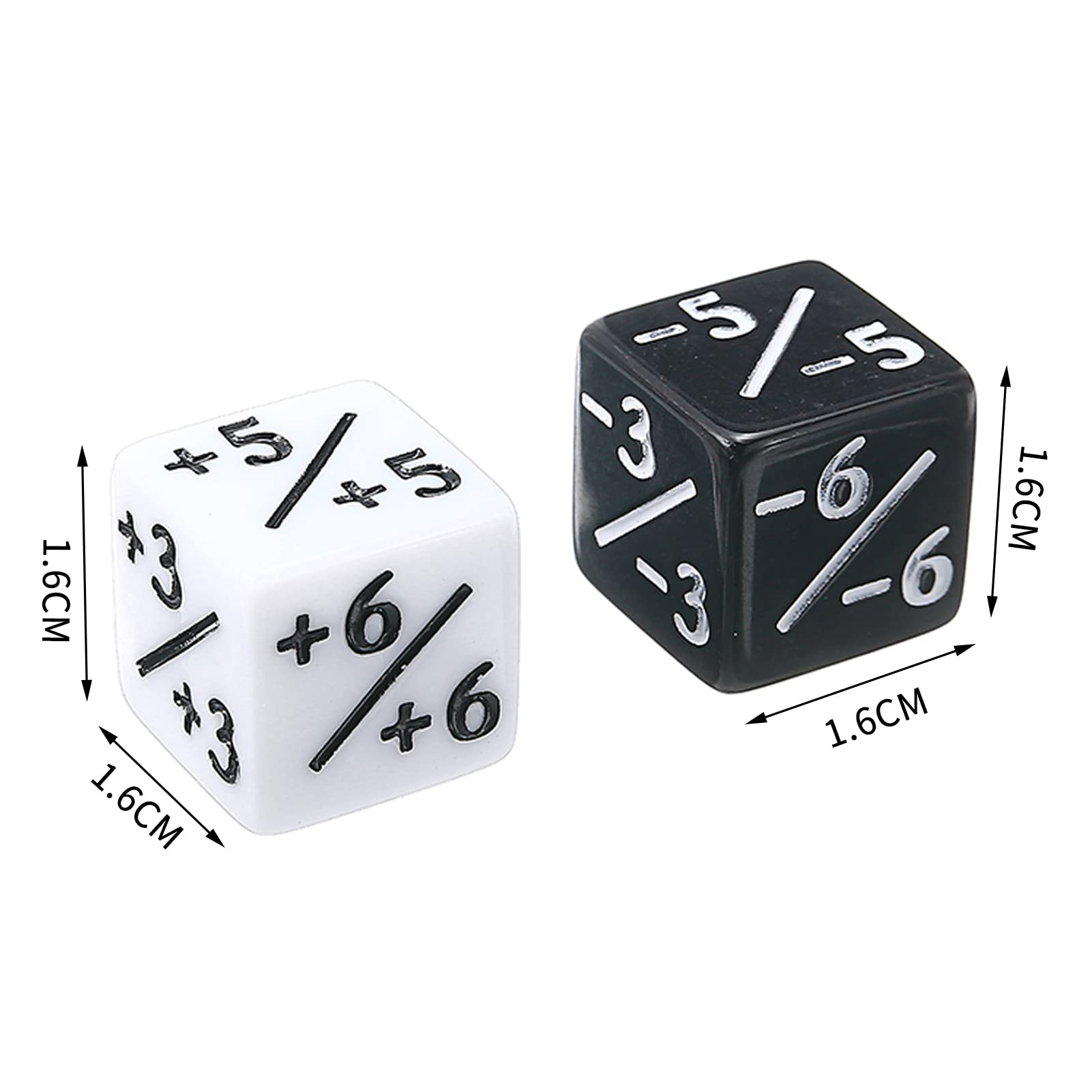 Amazon | ダイスカウンター 24個セット（白12個+黒12個） 16mm