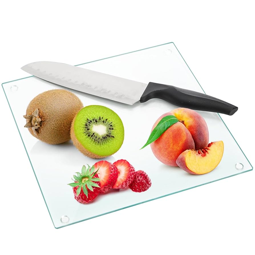 Amazon | Hacaroa 強化ガラスまな板 4枚セット 10インチx10