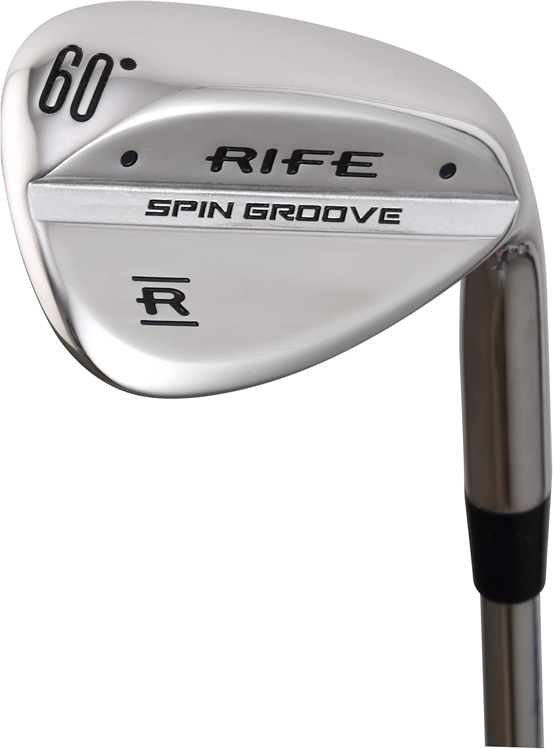 Rife Spin Groove Plus Inch Over Mens Standard Right Handed Golf Wedge 60 Degree Lob LW Bite Grooves