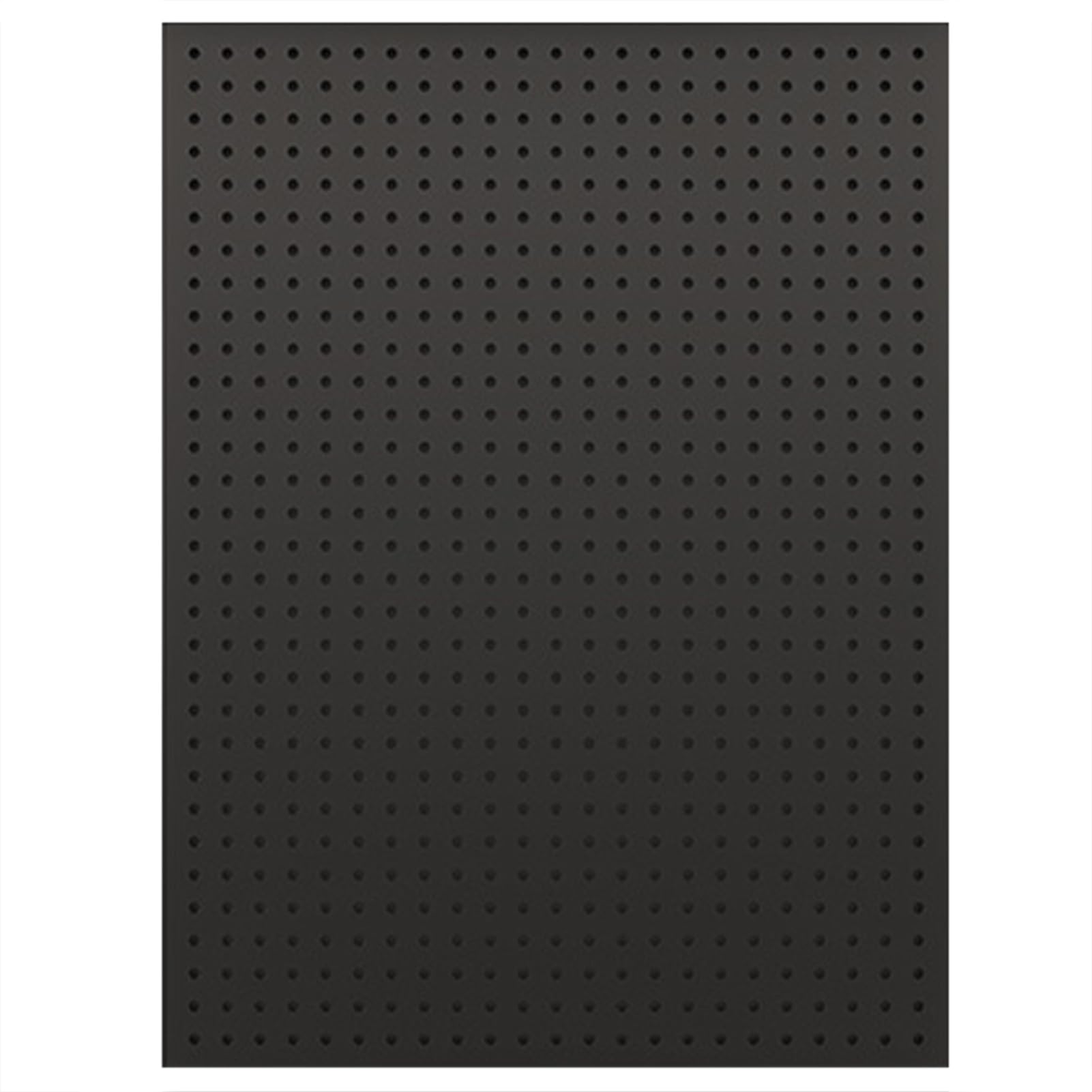 Panneau perforé mural métal noir pour organisation garage cuisine