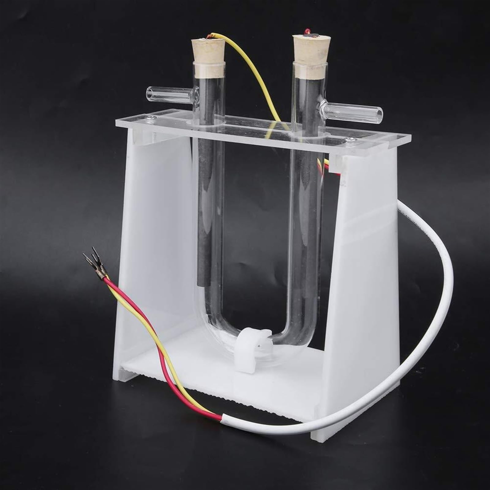 Demonstrator für Elektrolytlösung von Kupferchlorid, Elektrolyseerfahrung, Elektrolysedemonstrator für Salzwasser, elektrolysegesättigtes Wasser, ideales Lehrmittel für Chemie